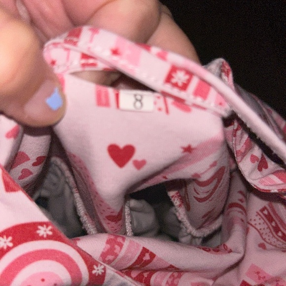 Bella & Omi Girls size 8 Rainbow Heart Tunic Top - Picture 8 of 8